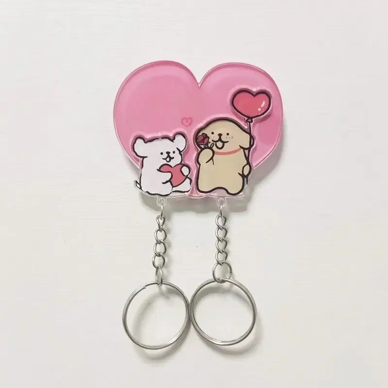 Lion King Key Holder House Wall Cute Couple Keychain Hanger Keys For Perfect Gift Matching Together Key Holder Ring Room Decor